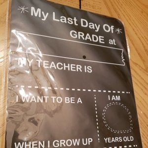 DOUBLE-sided Chalkboard Sign to capture memories, NWT